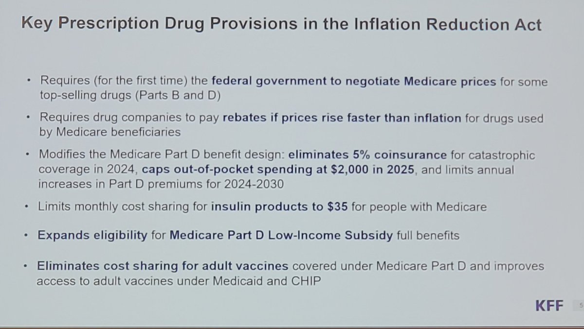 .@tricia_neuman reviews changes in #Medicare #prescriptiondrugs coverage at today's @CMAorg annual conference @KFF