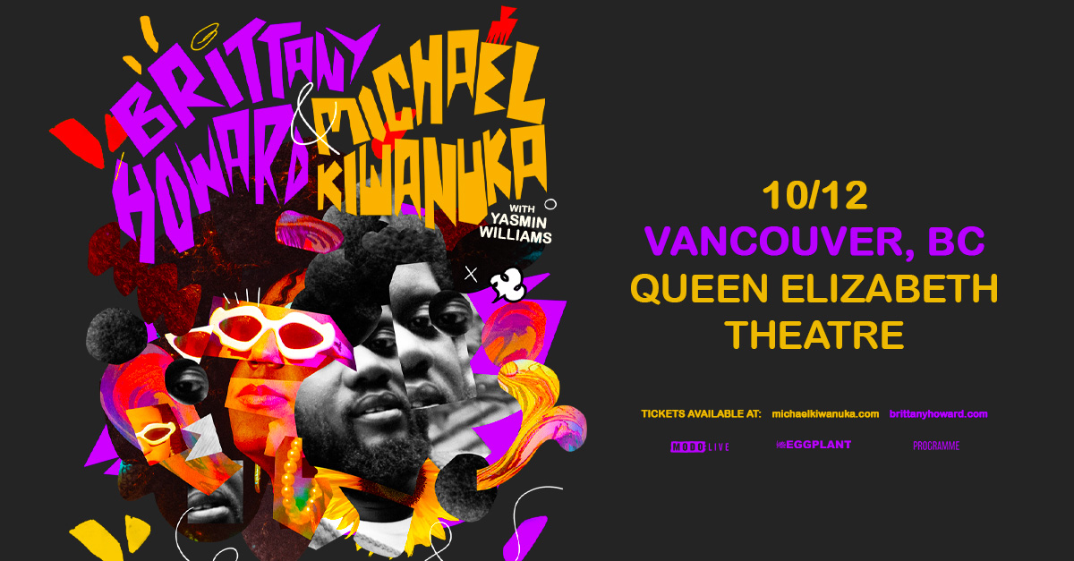 🆕Brittany Howard and @michaelkiwanuka co-headline a tour coming to the 🎭Queen Elizabeth Theatre 🗓️Oct 12,, 2024. Get your tickets now! PRESALE: APRIL 24 (use code: MODO) GENERAL ON SALE: APRIL 26 AT 10AM 🎟Buy tickets at: bit.ly/3WexTAN @blkfootwhtfoot @modo_live