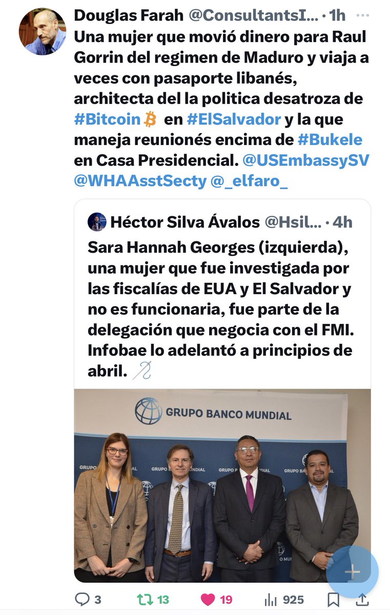 Ahhh! Las mala andanzas de la vieja Sara Hanna Georges, gran LavadoDeDinero de dinero de Venezuela.
Mire que galán.
Mientras tanto, las focas enajenadas mentales sólo insultan y alaban la corrupción de su amo bukk