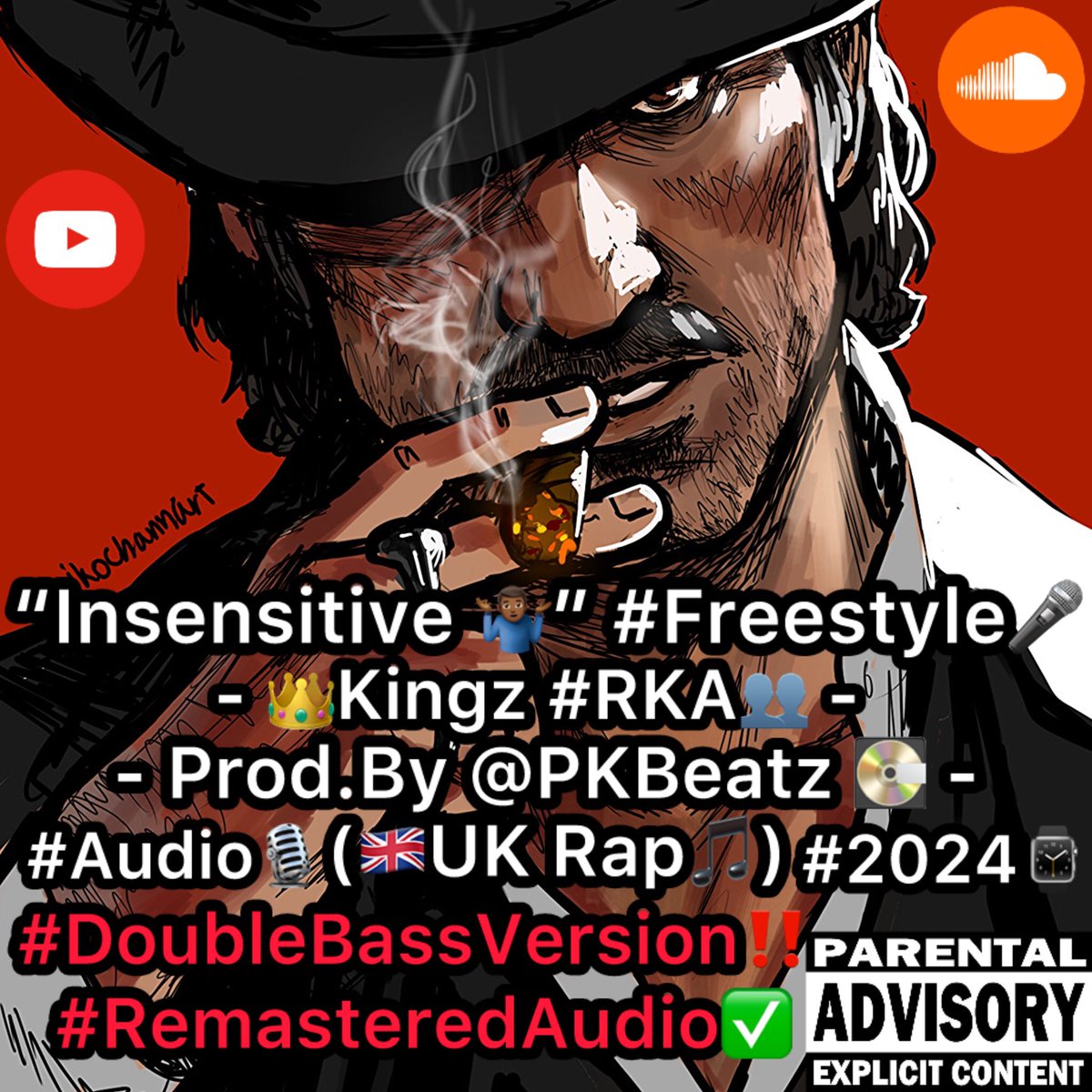 #BIG_Exclusive❗️ #RKA_Music👥🎶 “Insensitive 🤷🏾‍♂️” #Freestyle🎤 - 👑Kingz #RKA👥 - Prod.By @PKBeatz 💽 - (🇬🇧UK Rap🎵) #Audio🎙 #2024⌚️ #DoubleBassVersion‼️ #RemasteredAudio✅ youtu.be/QYJUkcVBO0U?si… via @YouTube #EntertainMentAndHobbyPurposes