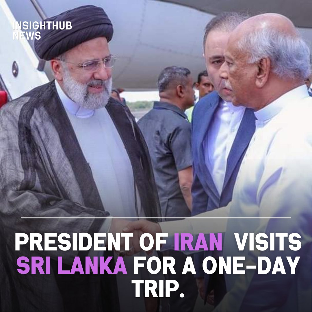 Iranian President Raisi visits Sri Lanka for the Uma Oya project inauguration with President Wickremesinghe. Special traffic arrangements will be made in Colombo and Mattala. #Iran #SriLanka  #EbrahimRaisi #RanilWickremesinghe