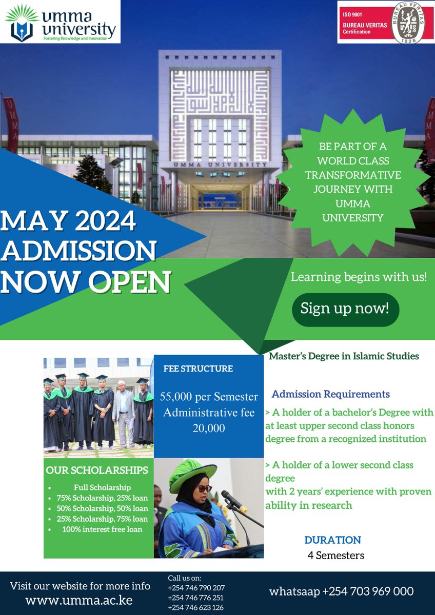Discover the rich tapestry of Islamic studies with Umma University's Masters program. Our comprehensive curriculum awaits you in the upcoming May intake. Immerse yourself in the exploration of Islamic thought, culture, and history alongside esteemed scholars. Join us today!