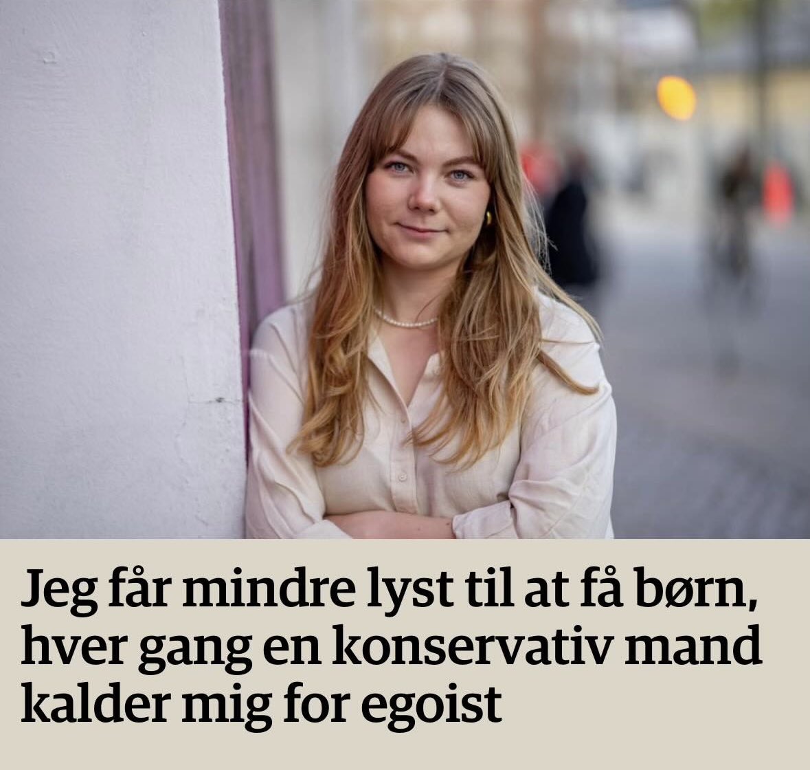 Jeg er lidt træt af moraliserende udskamning af frie menneskers valg om at få eller ikke få børn. Og hvad er det egentlig man tror, at der kommer ud af den retorik? Jeg får i hvert fald ikke babyfeber af den. Det skriver jeg om i @jyllandsposten i dag #dkpol