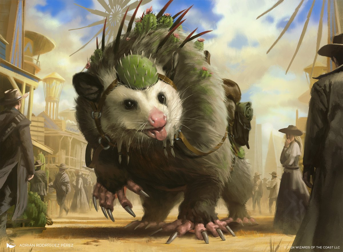 Rambling Possum for MTG Outlaws of Thunder Junction
AD | Vic Ochoa
© 2024 Wizards of the Coast LLC
.
.
.
#mtg #magicthegathering #otj #possum