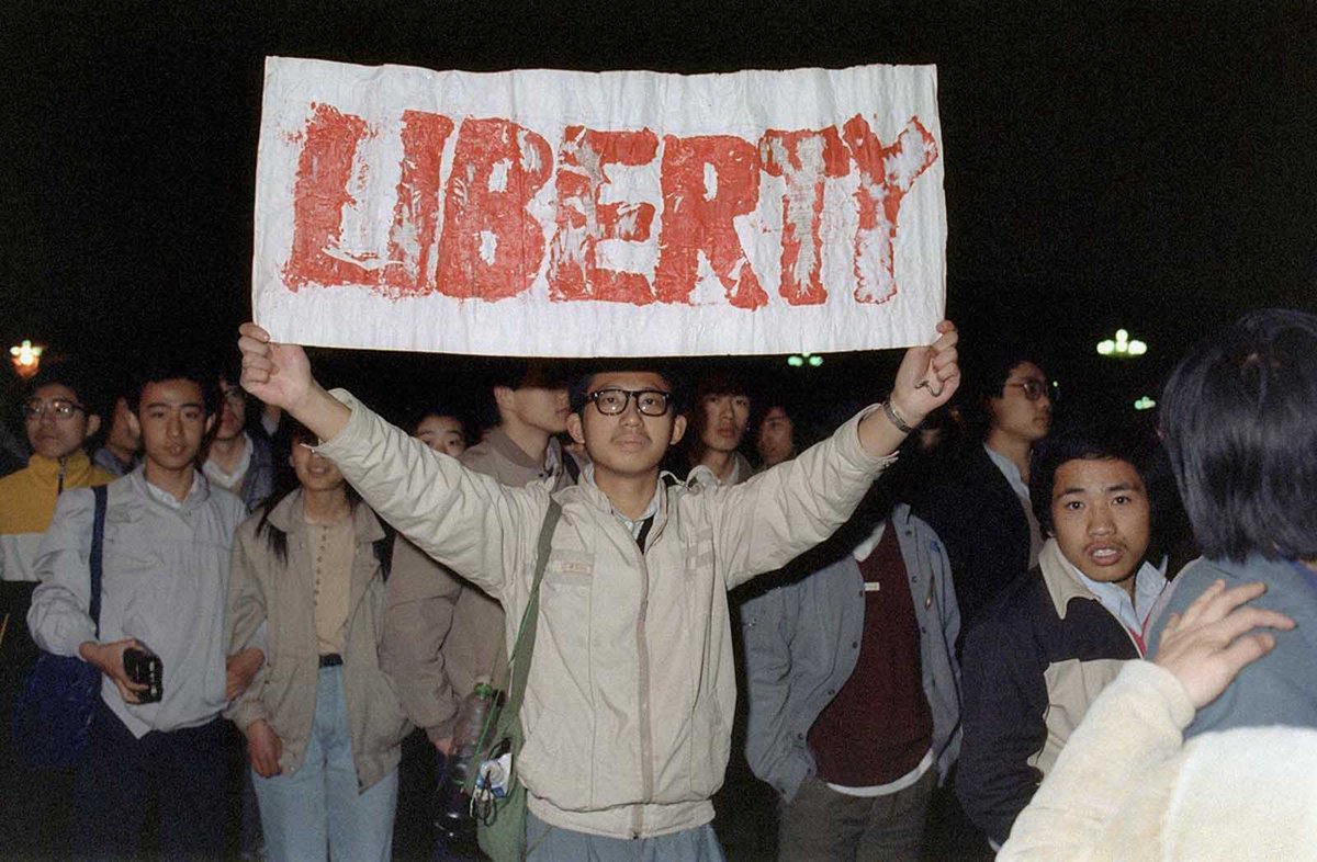 #OTD April 24, 1989 - Chinese rioting for rights.

#TiananmenSquare