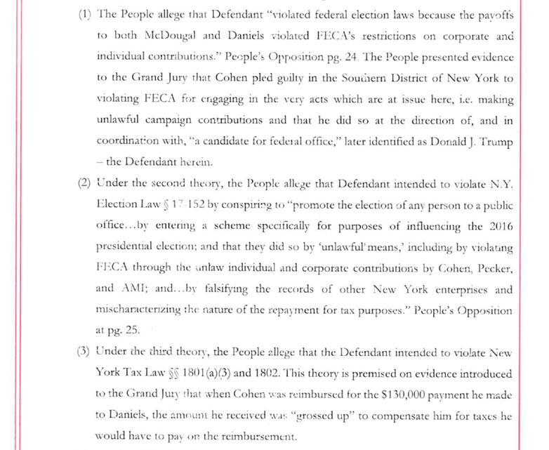 The @ManhattanDA's theory of Trump's conspiracy to undermine the 2016 election isn't new. Why are folks saying it is? ℹ️ Trump's 34 counts of falsifying business records are upped to felonies if done to commit *another* crime. DA named 4 in May 2023, judge OKs 3 in February.👇