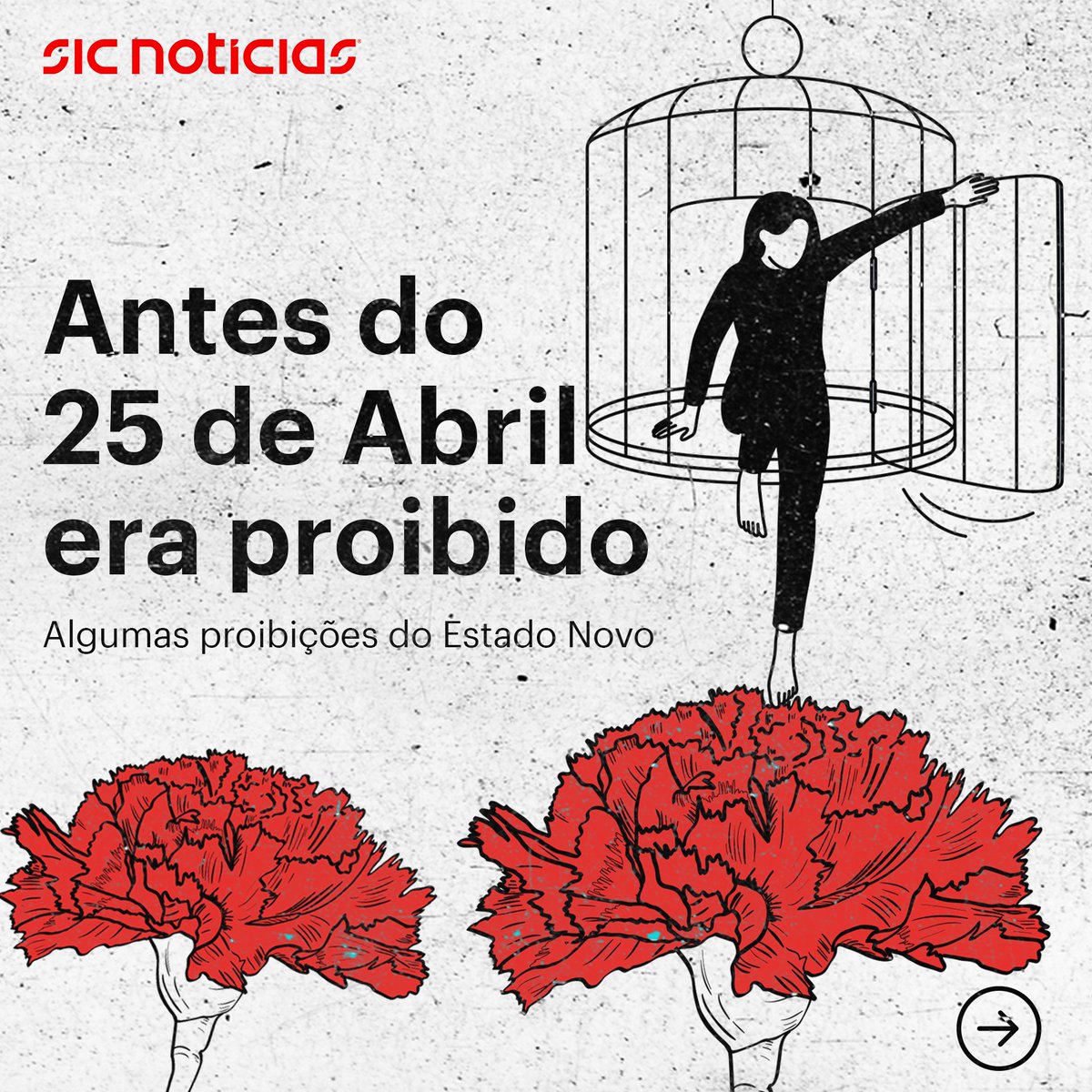 SICNoticias's tweet photo. Antes do 25 de Abril, não era permitido dar beijos em público ou jogar às cartas no comboio, e havia regras rígidas de vestuário. Recordamos algumas das proibições, que afetavam sobretudo as mulheres.

https://t.co/Mao6p8YNux https://t.co/lKgMIBbm3D