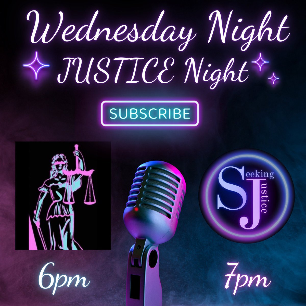 Special edition of Wednesday Night Justice TONIGHT! First at 6PM @Catch_Justice THEN at 7PM @Catch_LISK will be joining us LIVE. Hope to see you in the chats!!