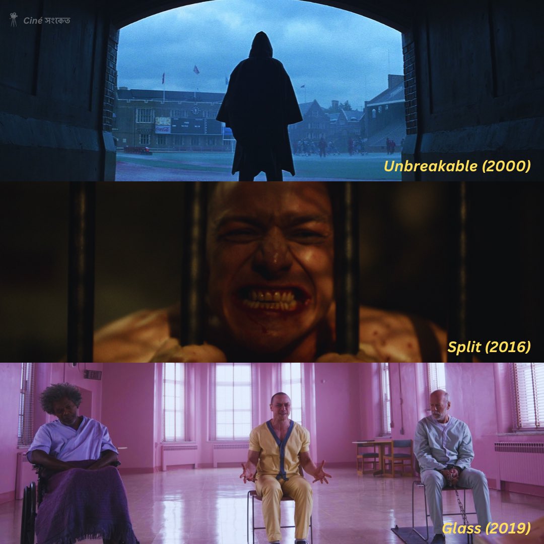 The 🎬 Unbreakable trilogy (2000-2019) by M. Night Shyamalan

#unbreakable #split #glass #brucewillis #SamuelJackson #JamesMcAvoy #robinwright #AnyaTaylorJoy #sarahpaulson #mnightshyamalan #atonement #XMenFirstClass #ITChapterTwo #charlesxavier #ProfessorX #diehard #pulpfiction