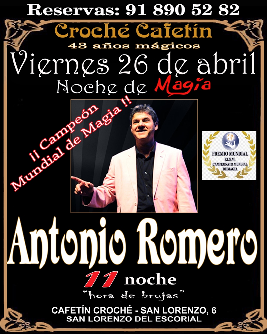 Este viernes nos vemos en el increíble, maravilloso y alucinante Cafetín Croché