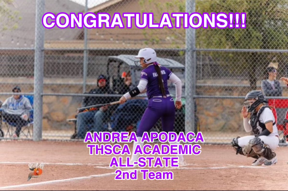 Congrats!!!! Andrea Apodaca for being selected to @THSCAcoaches Academic All-State.