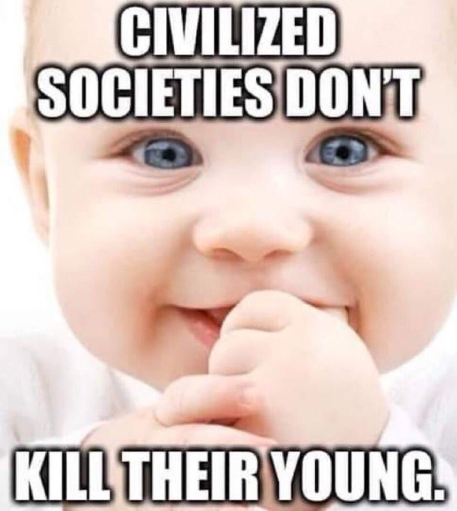 Civilized societies do not choose to kill their unborn children. Please save our unborn Babies.👶 @Zegdie @Ilegvm @CJSzx12 @x4Eileen @HPY2KW @45Gigi24 @GabiNga1 @USAVet_5 @Chloe4Djt @PSwal807 @1Gforce45 @SirFlyzalot @bdonesem @1776Eagles @Tweeklives @BackachaFh…