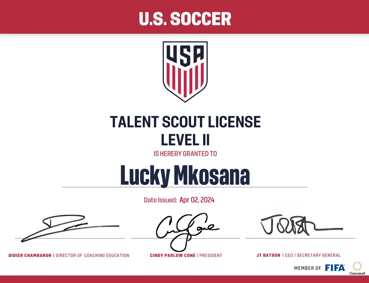 Grateful for everyone who made this possible🙏🏾🫶🏾 #talent #scout #ussoccer #mls #youth