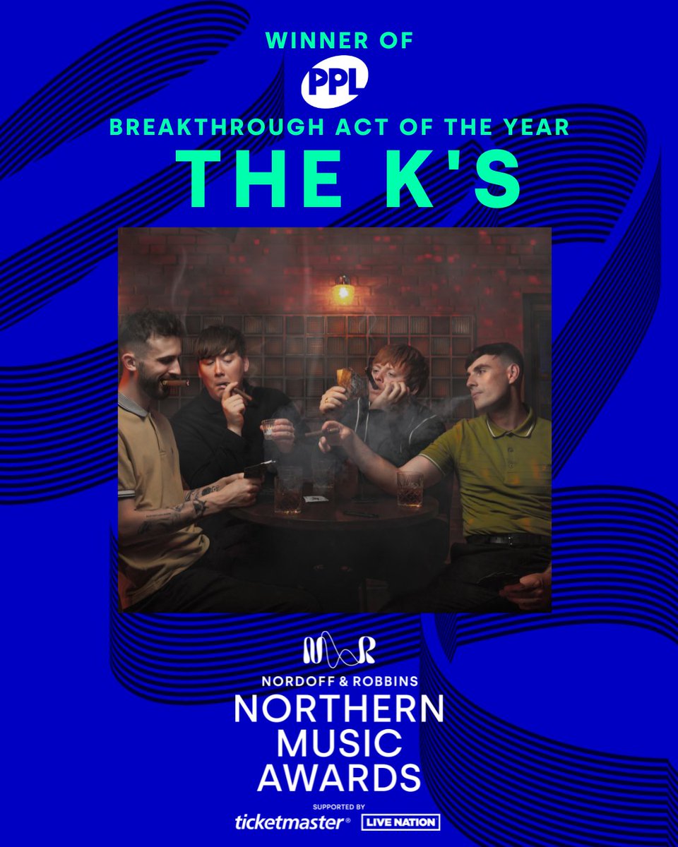 .@TheKsUK - winners of the @PPLUK Breakthrough Act of the Year Award🏆