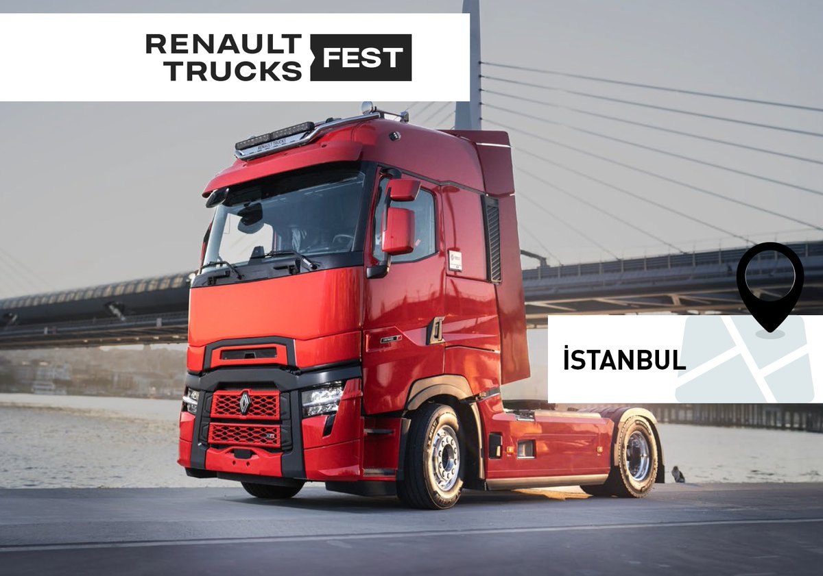 Renault Trucks Fest Şehrinizde! Son teknolojinin gerçek harikaları Renault Trucks Fest ile Türkiye turuna Koçaslanlar Otomotiv Hadımköy’de başlıyor. #TCKD #TSerisi #CSerisi #KSerisi #DSerisi #RenaultTrucksFest