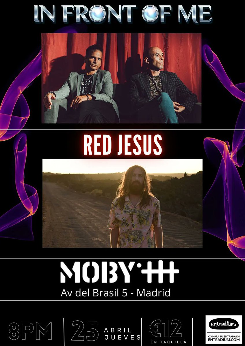 Red Jesus estarán junto a In Front Of Me este jueves en la Moby Dick Club. notedetengas.es/red-jesus-esta… @MobyDickClub