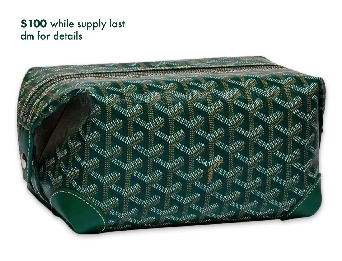 Great quality. Ships next day from US, 2 day delivery.
DM for link and details.
#goyard #goyardtoiletry #rep #dup