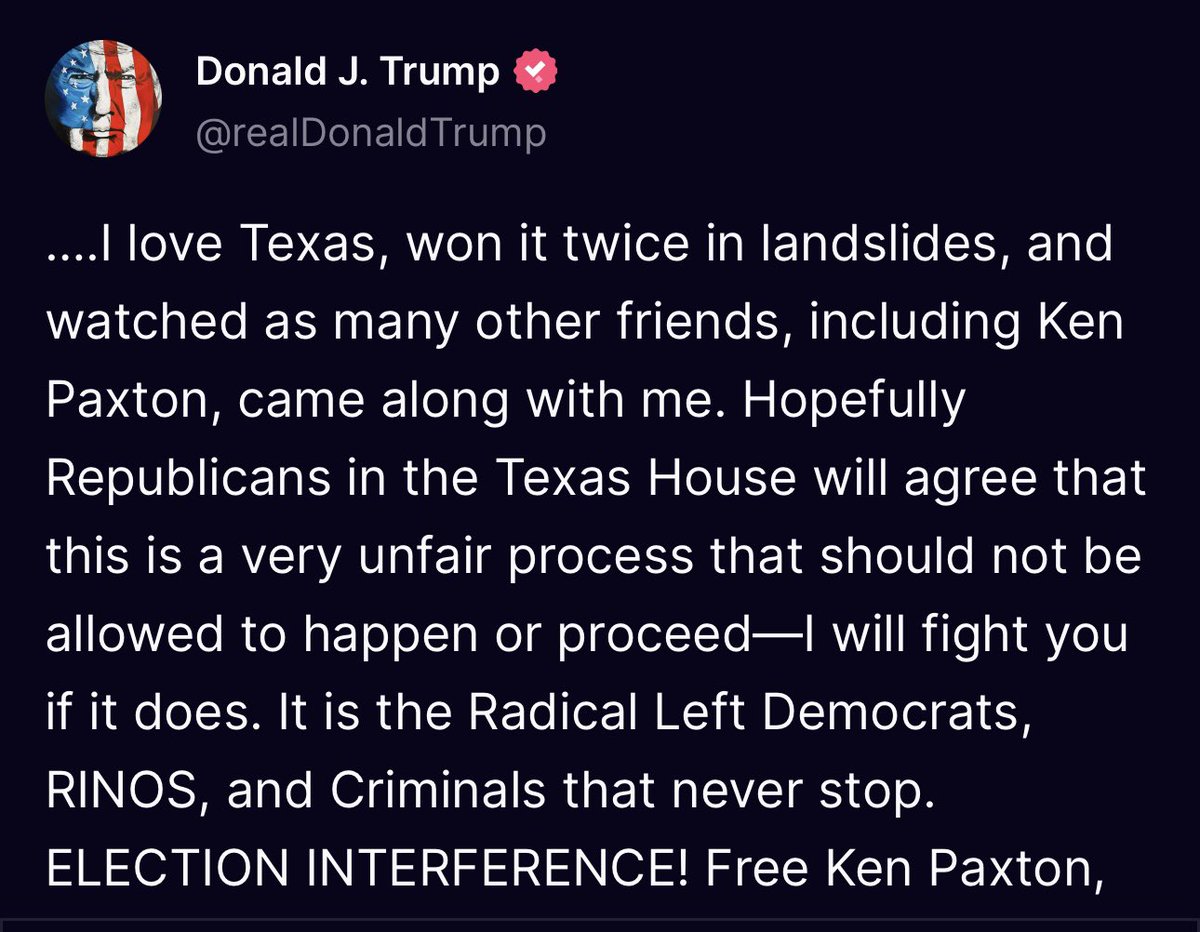 @lukemaciastx Didn’t Trump say he would “fight” any Republican in the Texas House who voted to impeach Paxton… which includes Frederick Frazier? Maybe @FrazierForTexas needs to rethink that photo too. #TXLege