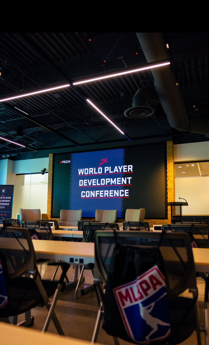 _LukeCheyne's tweet photo. Brilliant first day at the World Player Development conference at the incredible @MLBPA offices in Arizona ๐บ๐ธ
Reconnecting with many fantastic colleagues in the Player Development & Wellbeing space across global elite sport.
@theRPA
@WorldPlayersUtd
@IntRugbyPlayers
#PDC24 https://t.co/Vjdj9spkBI