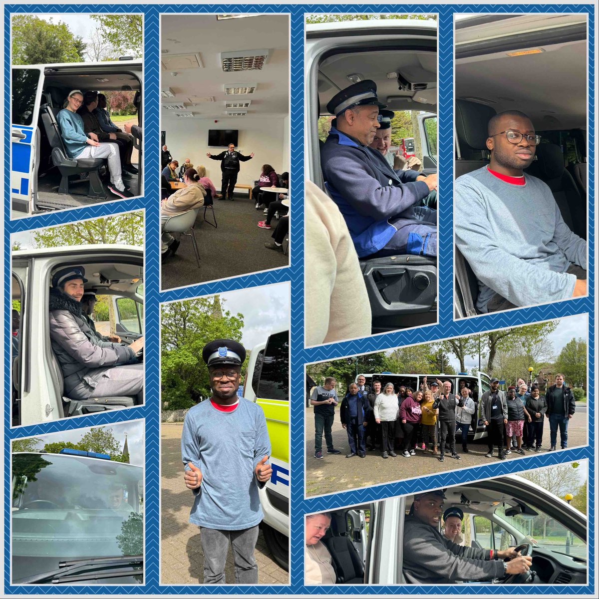 Police 👮‍♀️ Presentation 

We had the Community Policing Team come to the hub to talk to our members about what they do and they even showed them inside the police van! Which was very cool! 🚓 We even had our own police officers!

#livingwell #policepresentation #presentation