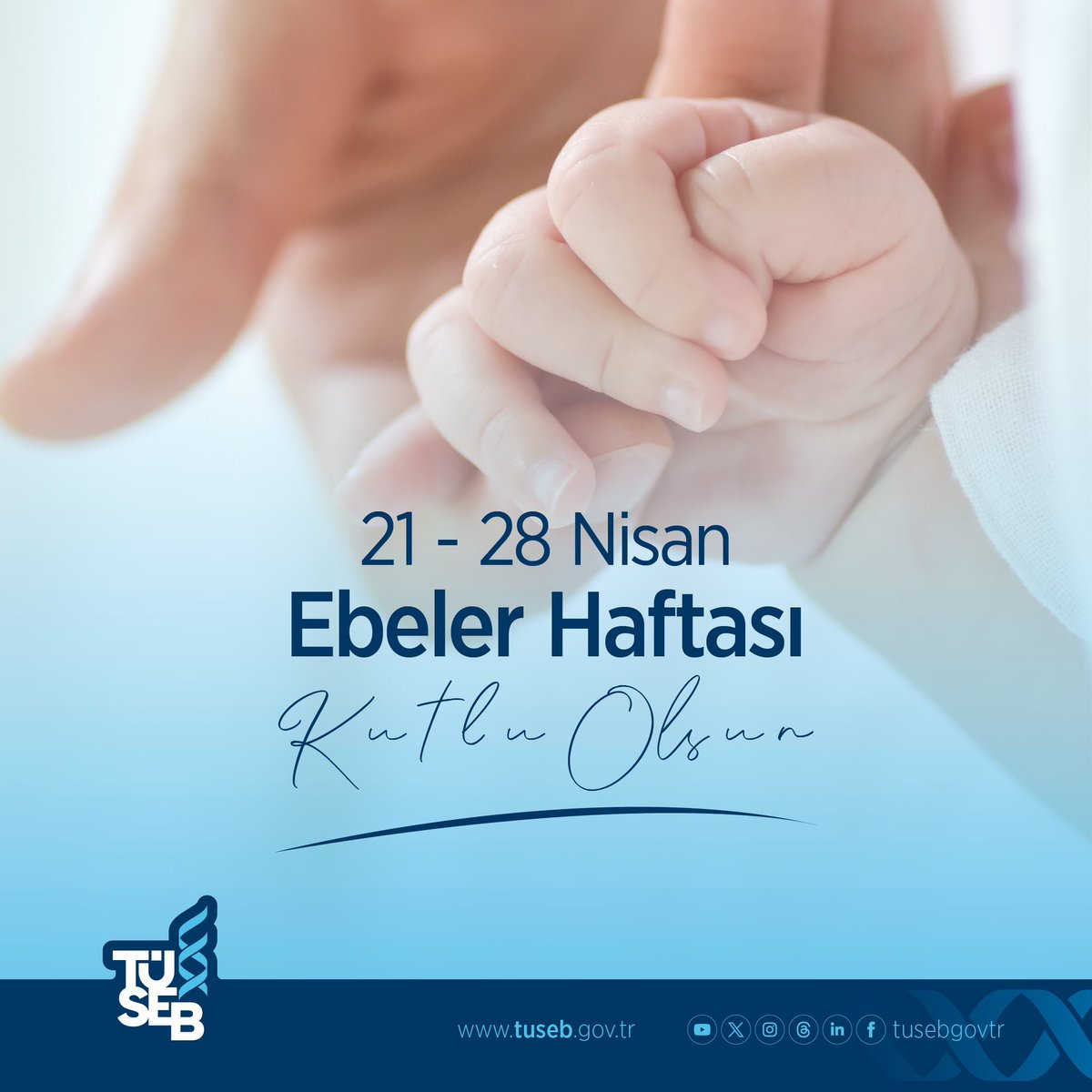 Sağlıklı birey ve toplumların oluşmasında önemli roller üstlenen Ebelerimizin 21-28 Nisan “Ebeler Haftası”nı kutluyor, doğum öncesi, esnası ve sonrasındaki katkılarından dolayı şükranlarımızı sunuyoruz. #EbelerHaftası