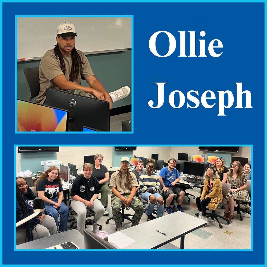 Thank you to recording artist @byolliejoseph, who stopped by Prof. Leimkuehler’s class to help students practice handling a press conference! Joseph talked about his upbringing, career in hip-hop, and move from LA to Nashville.

#mtsu #sojsm