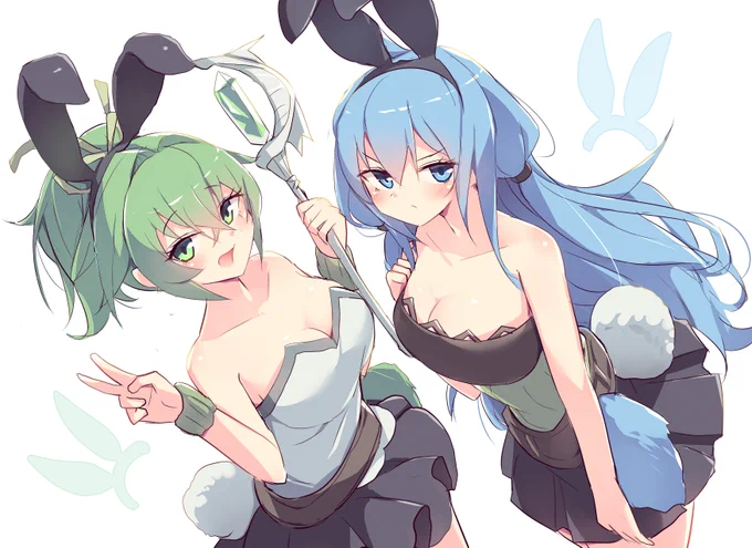 風霊使いウィン & 水霊使いエリア rkgk最近バニーガールのゲームが話題らしいので 