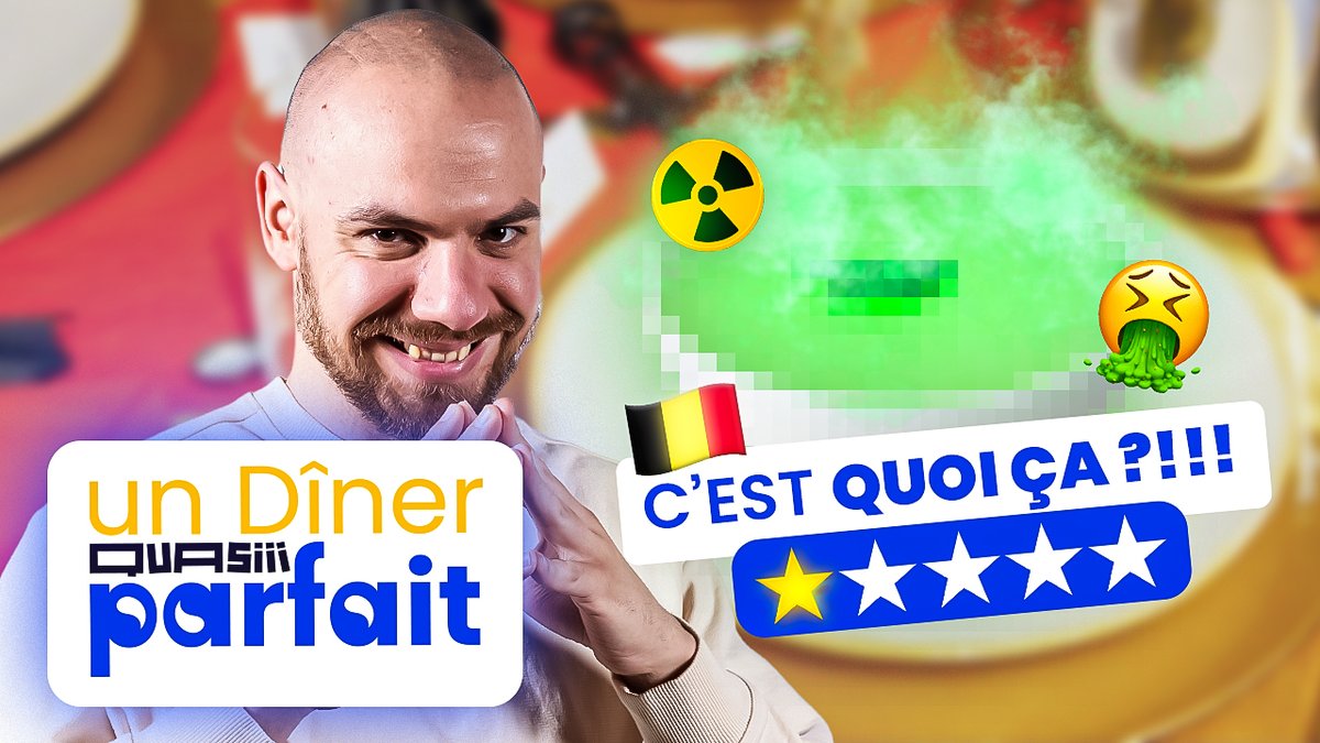 DÎNER QUASI PARFAIT - EP 3 Ce soir la Belgique est à l'honneur, pas de spoils mais plusieurs personnes sont tombées malades 😐 twitch.tv/SolaryHS