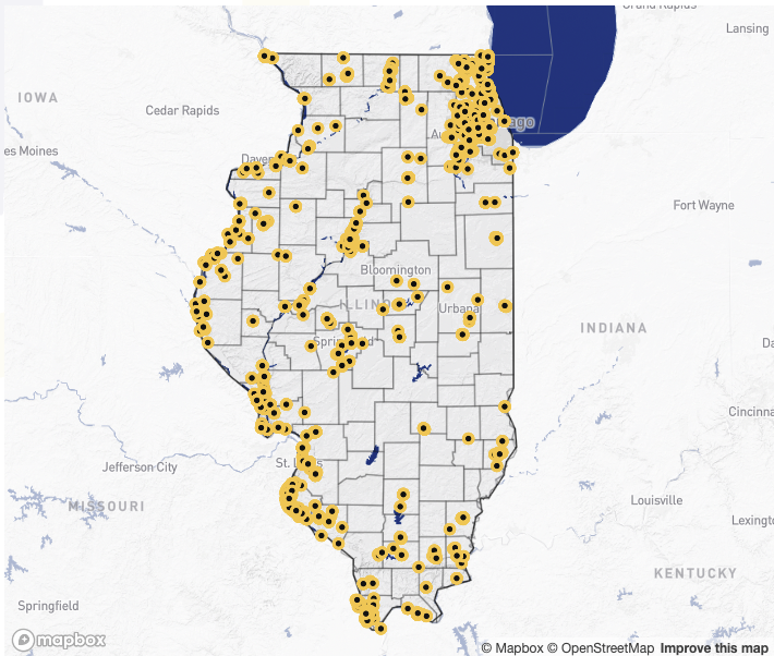 For the past 30 years, two state agencies have purchased over 4,000 flood-prone properties through buyout programs. View this map that plots nearly every property buyout from 1993 to 2023: illinoisanswers.org/2024/04/23/ill…