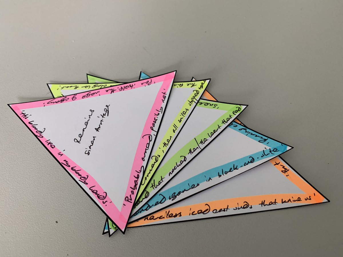 Marcus Stanforth (@marcusstanforth) on Twitter photo Who was the brilliant person from <a href="/Team_English1/">Team English</a> who said about making triangles to compare the anthology poems? #TeamEnglish Who was the brilliant person from <a href="/Team_English1/">Team English</a> who said about making triangles to compare the anthology poems? #TeamEnglish