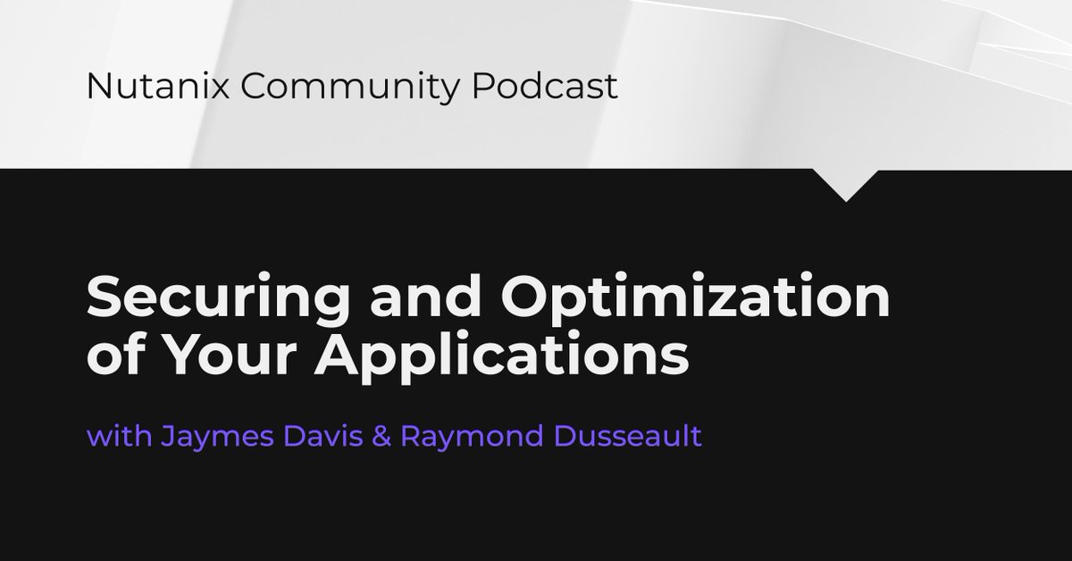 🎙️ Immerse yourself in the world of optimization with @NutanixNation. In our latest podcast episode, we discuss all things browser isolation and safeguarding your services: ntnx.com/3U7K3ZU