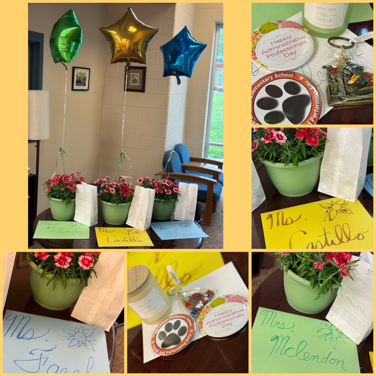 DiggsLatham's tweet photo. Happy #AdministrativeProfessionalsDay to Mrs. Mclendon, our Finance Manager, Ms. Castillo, our Family Support Assistant, and Ms. Farah, our Data Manager. Thank you all for all you do for our school, staff, and students. We appreciate you. #TigerPride #CreatingOurMasterpiece https://t.co/JrSMFGhHEa