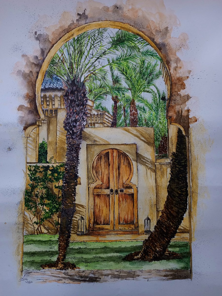 Commissioned artworks. Watercolour and ink drawings. A1 size.