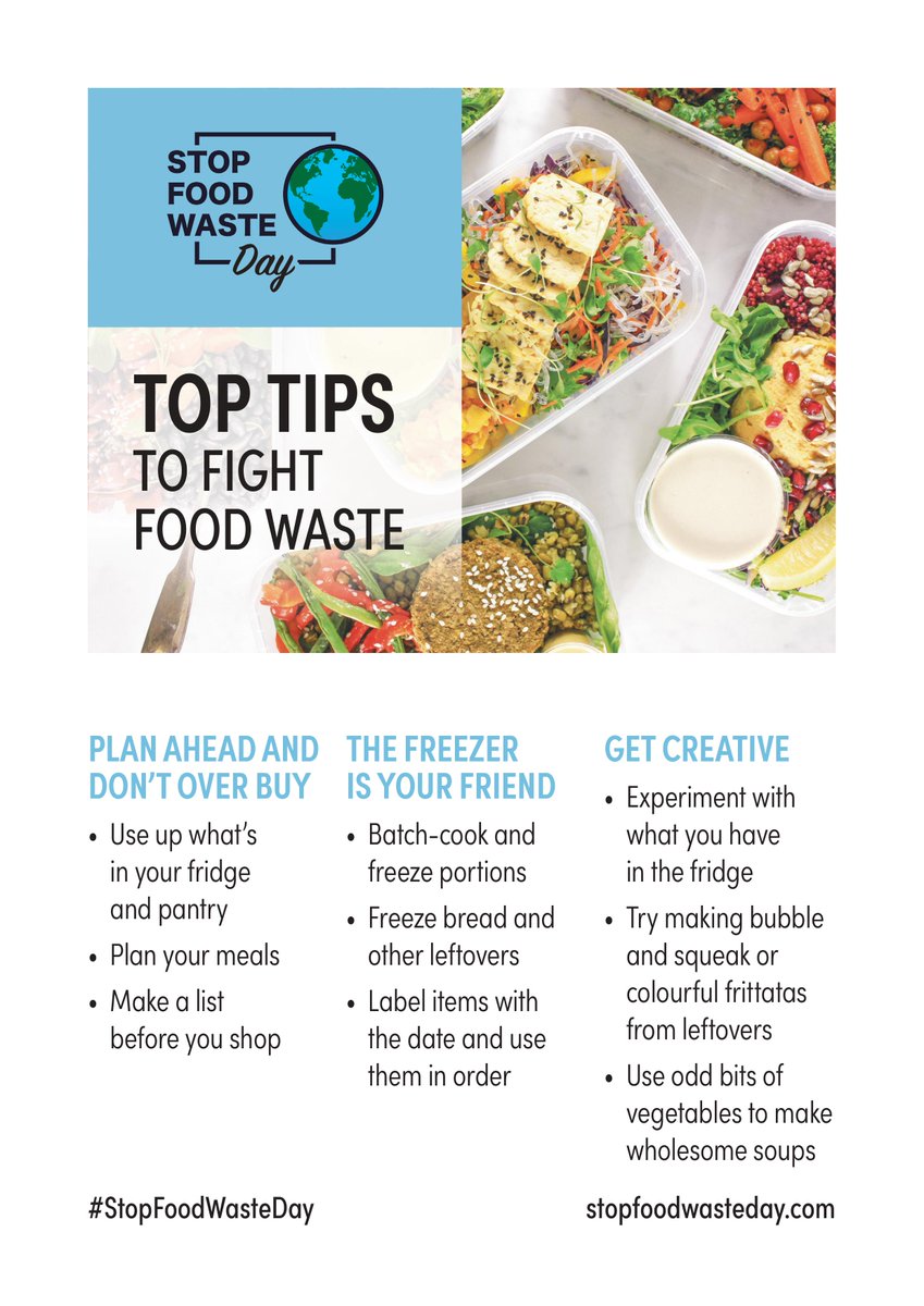 On #StopFoodWasteDay, let's unite to fight food waste! These tips aren't just for today; they're year-round solutions. Proud to join @CompassGroupUSA and others in this vital mission! loom.ly/V9XKH1o