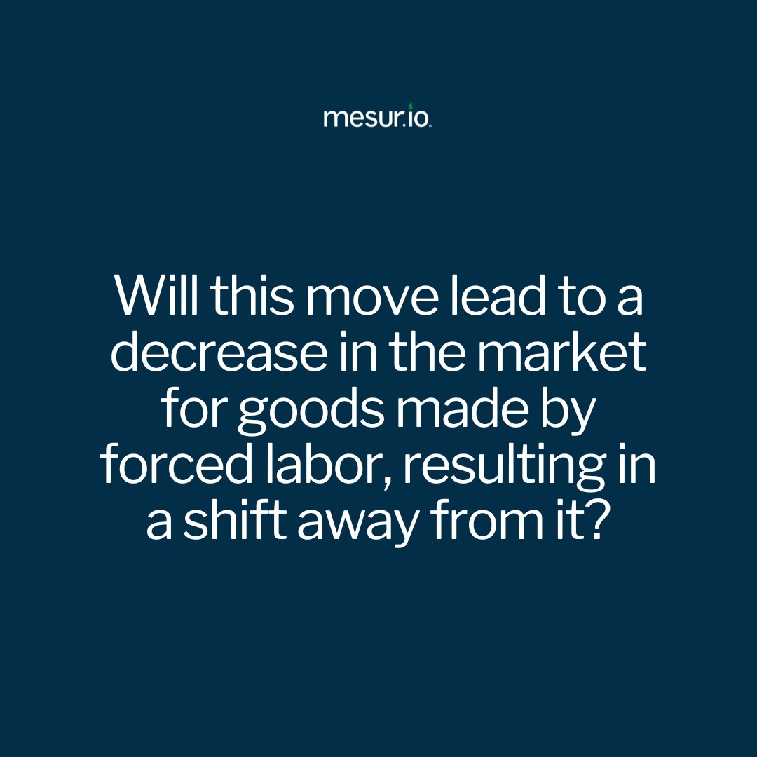 Will this move lead to a decrease in the market for goods made by forced labor, resulting in a shift away from it?
#economy #supplychain #EU #forcedlabor #UFLPA #riskintelligence #resilience #earthstream