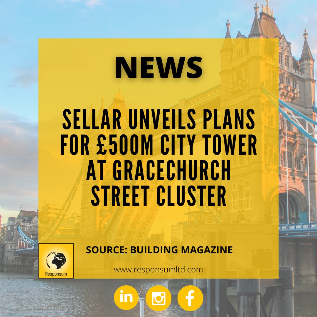 🗞️ News: Sellar unveils plans for £500m City tower at Gracechurch Street cluster

Source: @buildingnews
 
#BuildingServices #BuildingDesign #BuildingEngineering #CIBSE #BuildingServicesRecruitment #MEP #MEPEngineering #MEPEngineer #Rics