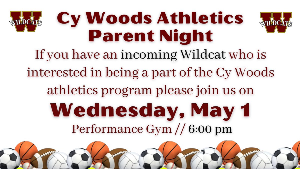 Save the Date:🚨 We are one week away from our Parent Night for incoming Wildcats 🚨