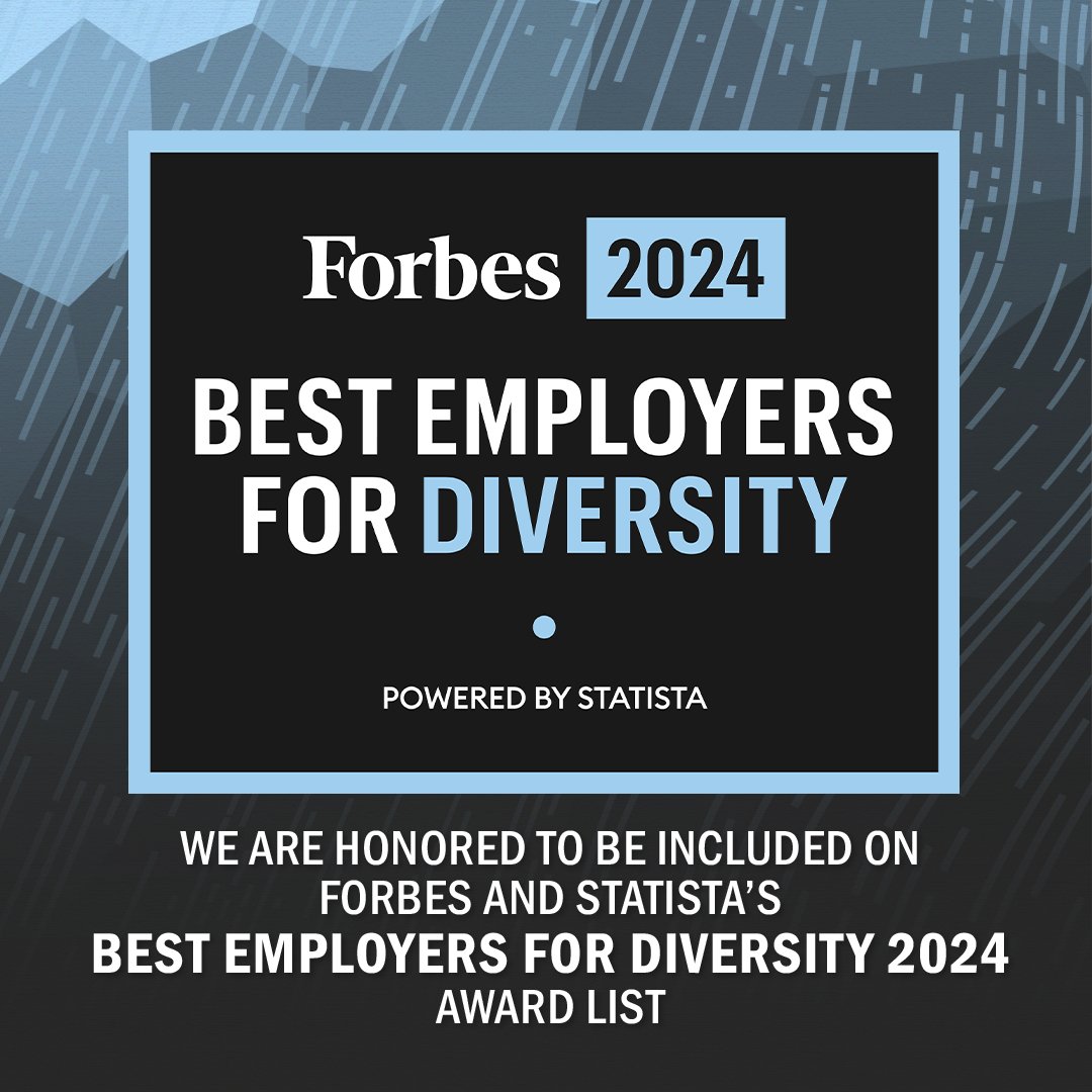 We are honored and grateful to be recognized by @Forbes as one of America’s Best Employers for Diversity! Full story at bit.ly/3UzUGWQ