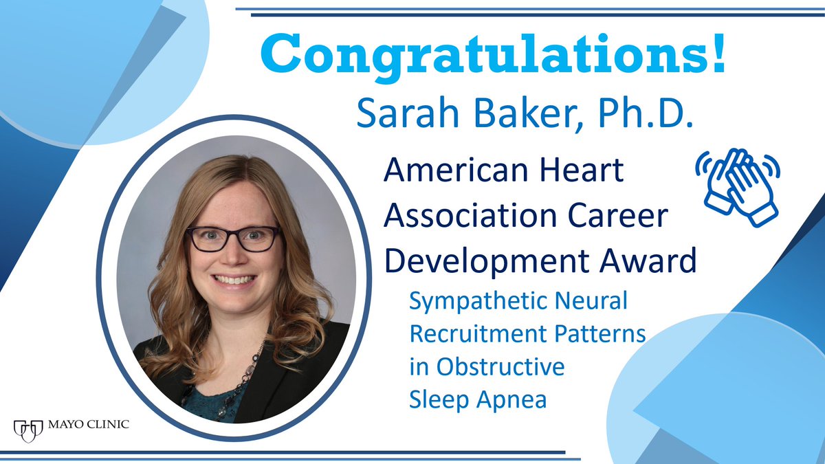 Congratulations Dr. Baker on your @American_Heart career development award!