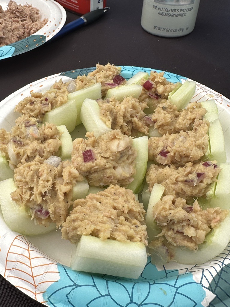 Embracing the final days of our celery celebration with a delightful twist! 🌿 Check out the photos from a food demo featuring this recipe, captured by our nutrition education team.