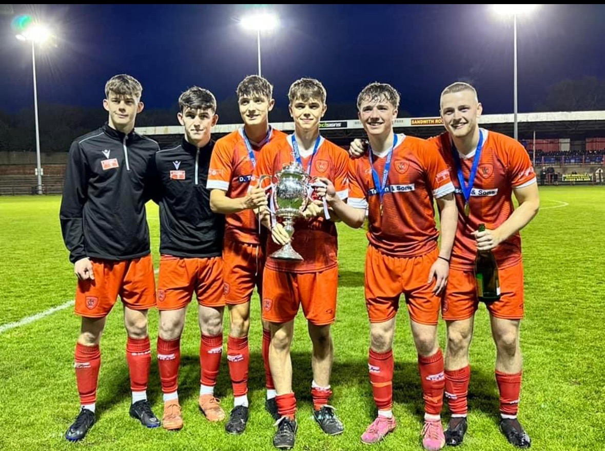 Congrats to @WorkingtonAFC on their Fred Conway Cumberland County Cup win! 🏆 They beat Carlisle United 1-0 in the final!, sporting their SKKits produced kit! #SKkits #Sports #Sportswear #Football #Cricket #Rugby #Basketball