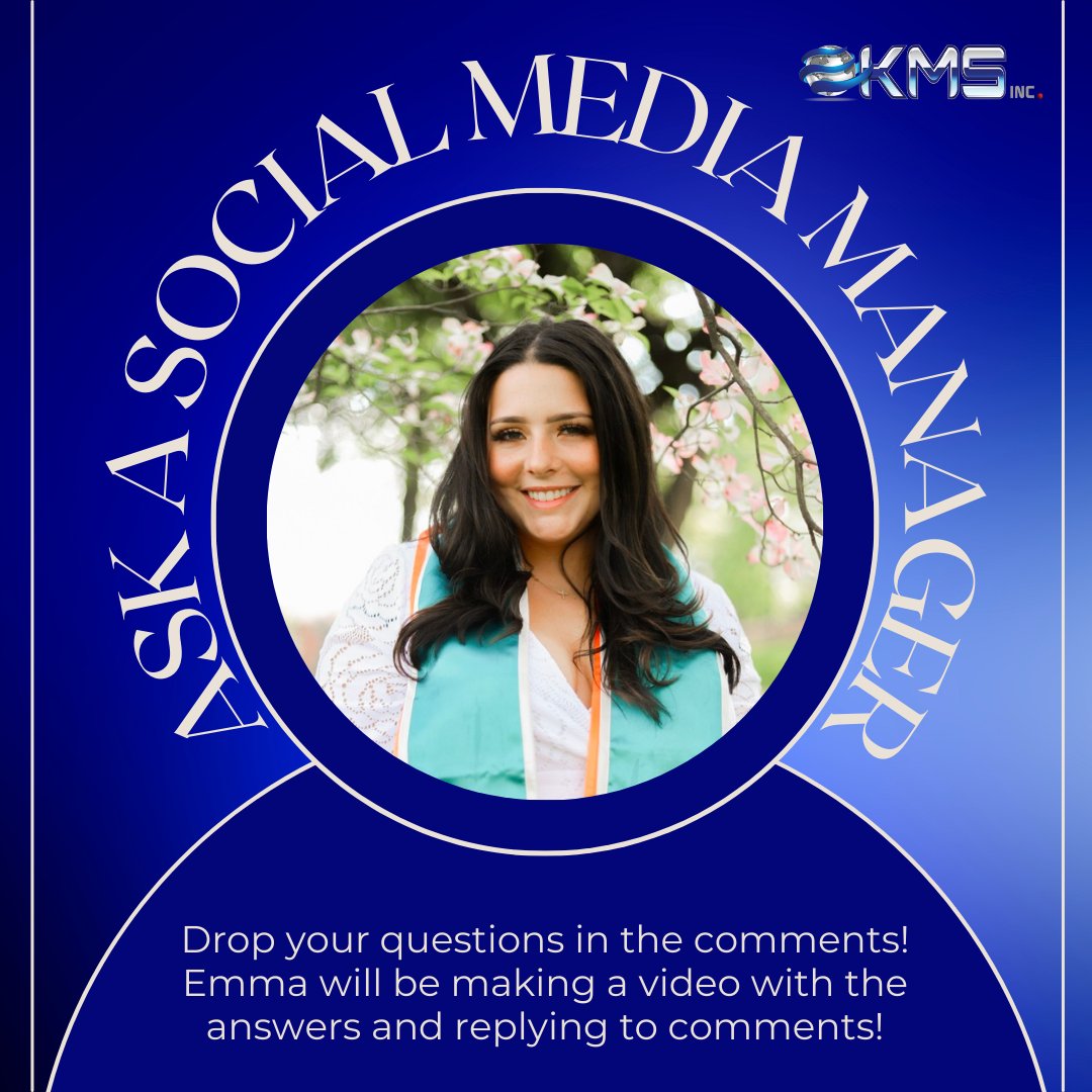 kmsolutionsAL's tweet photo. Got social media questions? Meet Emma, our expert! Ask away about navigating the digital landscape and her role. Drop your questions below for her responses!
#SocialMedia #AskMe #KMSInc #SocialMediaMarketing #Marketing #SocialMediaAnalyst https://t.co/TmJf0E06Mx