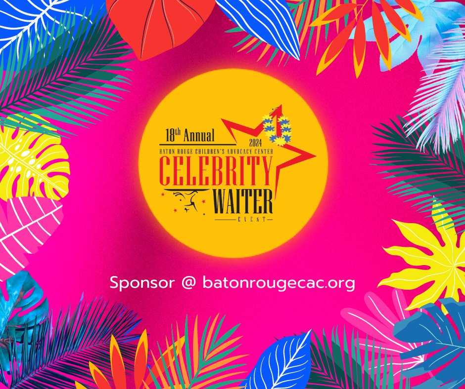 Our Celebrity Waiter Event is where stars swap the spotlight for serving trays to support a noble cause. Go to batonrougecac.org to learn more about sponsorship opportunities. #CelebrityWaiterNight #SponsorshipOpportunity #MakeADifference
