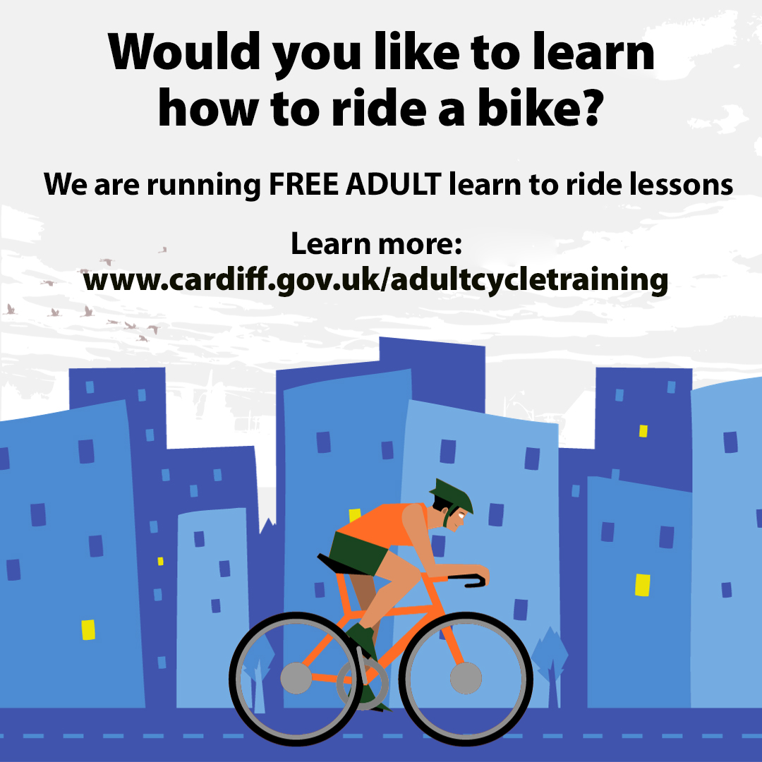 🚴‍♀️ Our Road Safety Team offer free adult National Standard Cycle Training for anyone who lives, works, or studies in #Cardiff. 👉 For more info or to book onto a free cycle training session, visit: orlo.uk/wDAE8