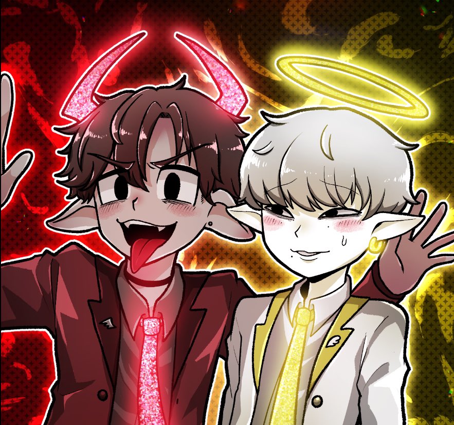 「人外ばかり描いてますが人間もたまに描きます 」|リョクオウのイラスト