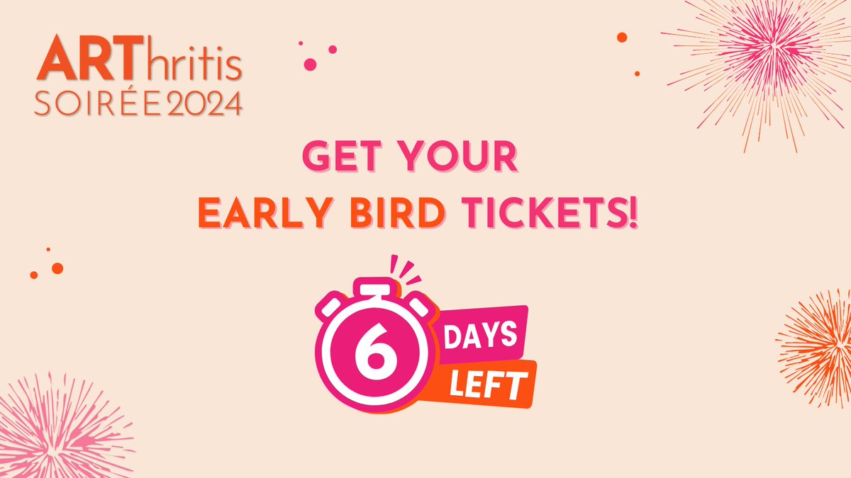 Don't miss your chance! Get your Early Bird Tickets for the 2024 ARThritis Soirée before April 30 and join us on May 23 at 7 pm at @ParadoxHotelVan for a fun cocktail event in support of life-changing #ArthritisResearch Tickets and info ow.ly/WciQ50RkhPJ