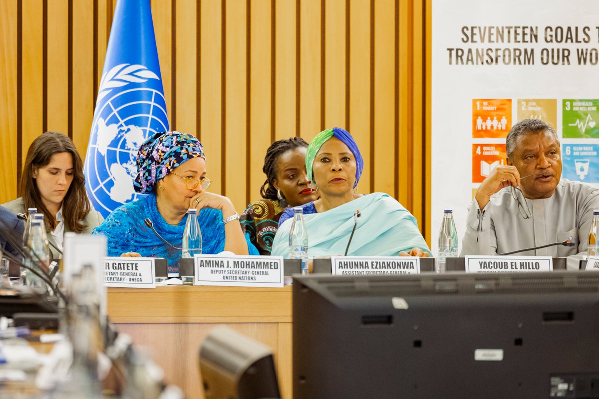 UNDPAfrica's tweet photo. Productive exchanges at the Annual Meeting of the Regional Collaboration Platform, With DSG @AminaJMohammed and Reg. Dir. @ahunnaeziakonwa.

A focus on energy, education, technology &amp; innovation, to accelerate the #SDGs.

#ARFSD https://t.co/M4YcoQN9gX