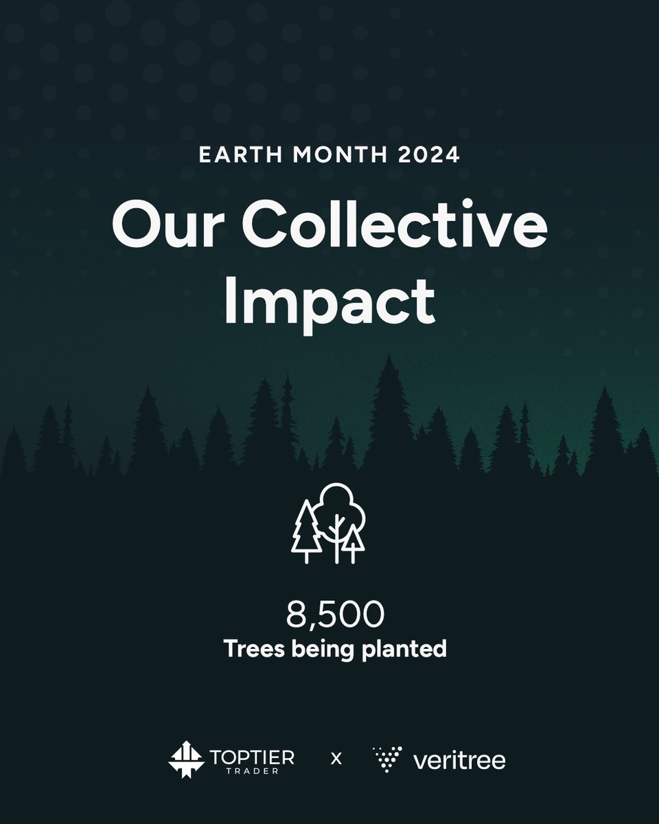 This Earth Month, we’ve partnered with @veritree_ to take restorative action. From the profits of this month's challenge, we'll be committing to planting 8,500 trees so that nature can thrive. Invest in our planet one challenge at a time with #toptiertrader 🏆 Code: TTPLANET