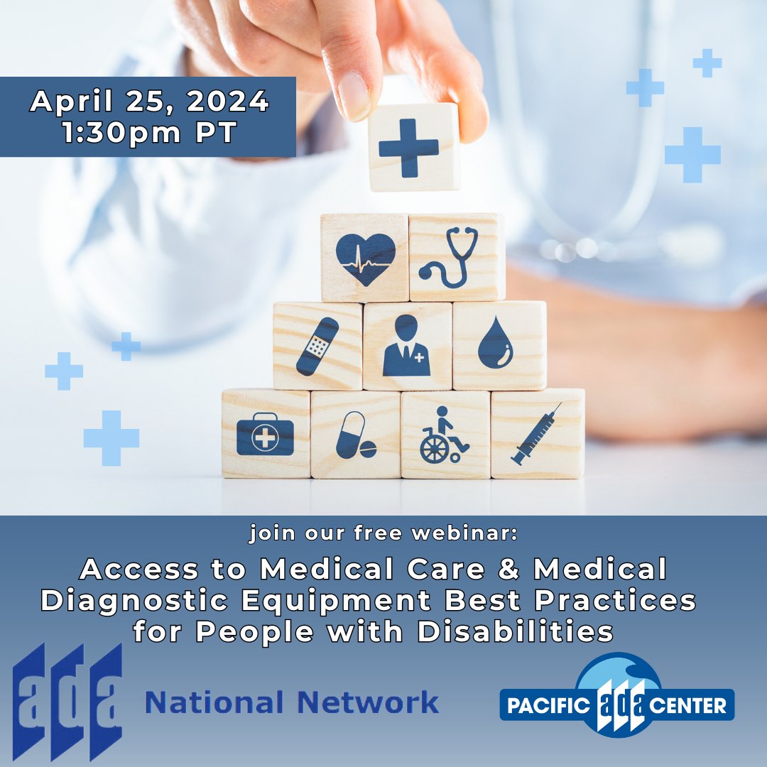 Discover how to make your doctor's offices, clinics, and healthcare facilities truly inclusive for patients with disabilities. April 25, 2024, 1:30PT events.zoom.us/ev/AkyoPZVeHG8… #AccessibilityMatters #ADACompliance #InclusiveHealthcare