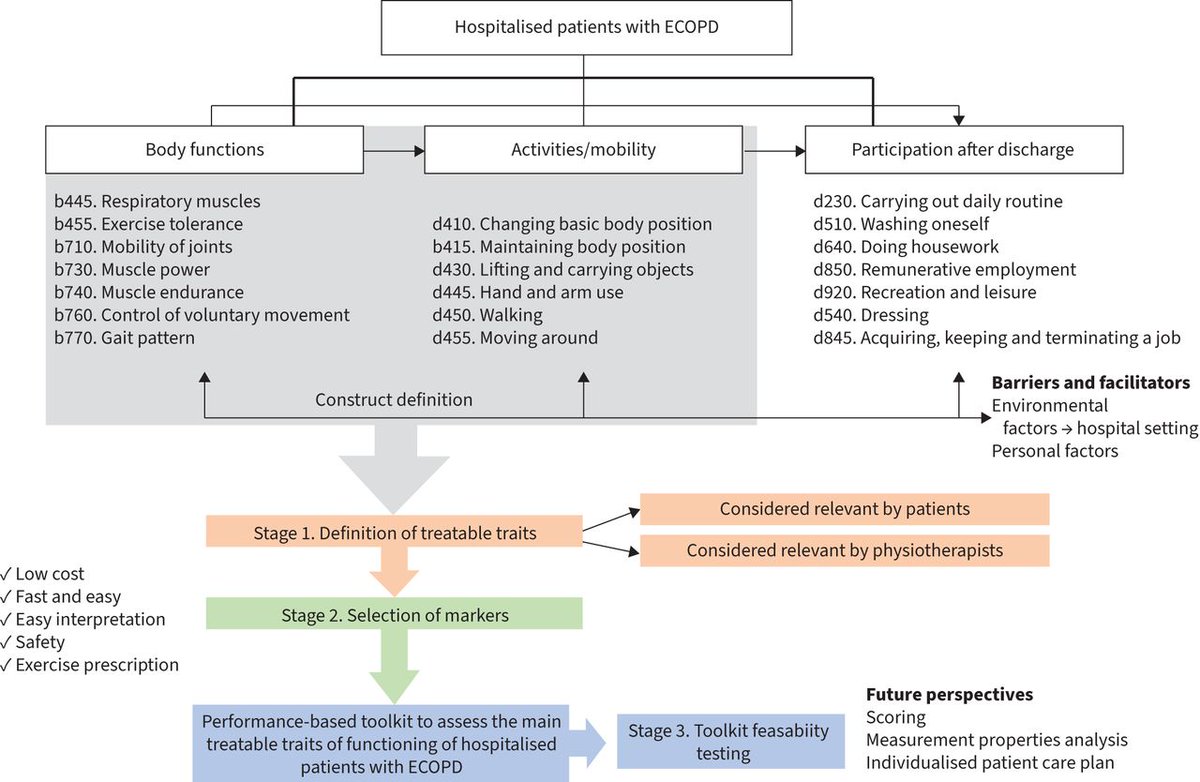 ERJ Open Research: This protocol describes the process of developing a performance-based toolkit to assess the key treatable traits of functioning in hospitalised patients with ECOPD in order to guide the provision of individualised care bit.ly/3vy42YS